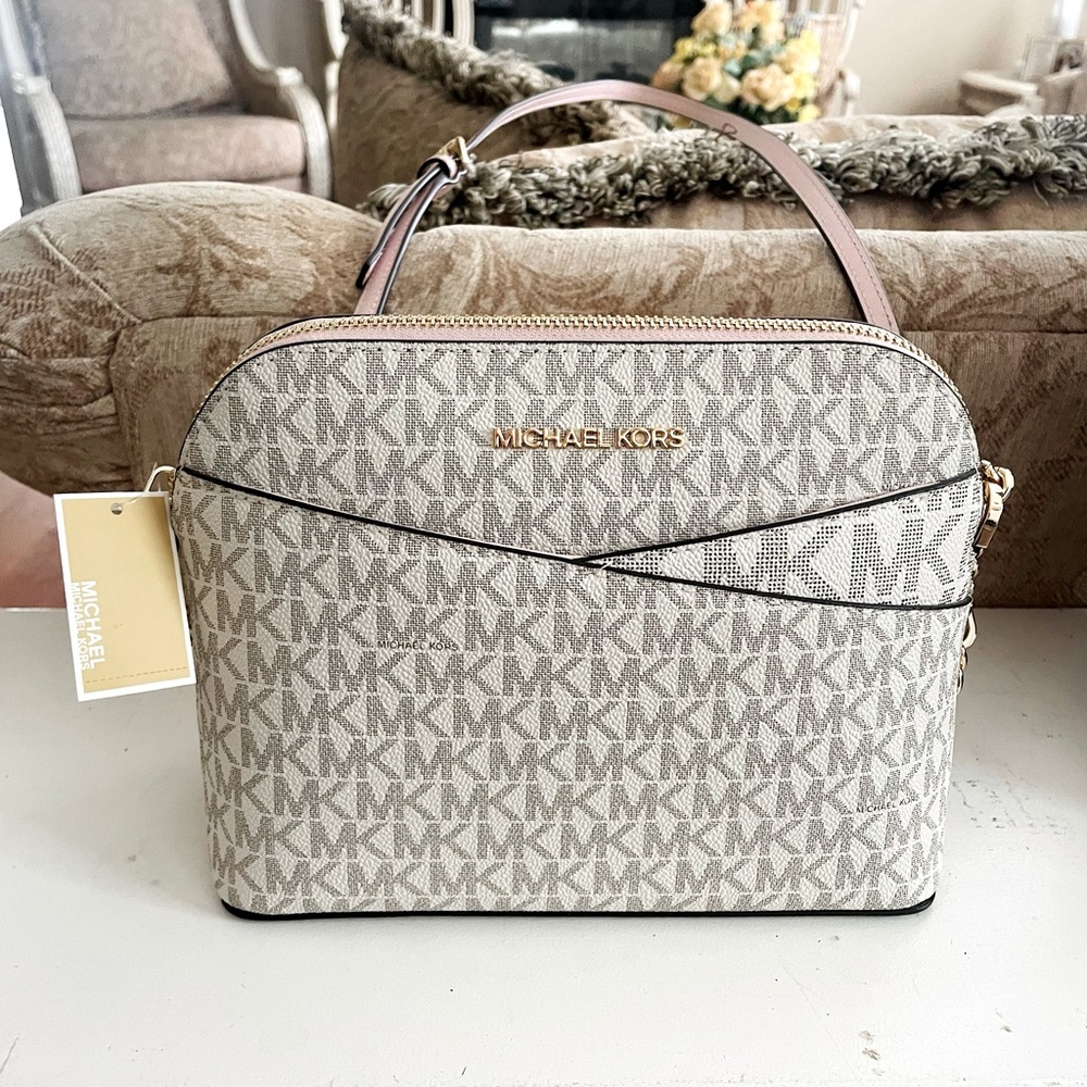 Michael Kors Logo Print Powder Pink Women's Bag